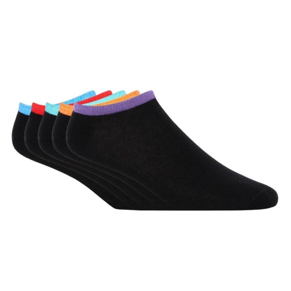 Bench Mens Ketola Liner Socks (Pack of 7) / Black/Multicolored